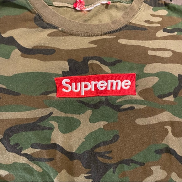 Supreme designer fatigue army T-shirt crop top - Picture 2 of 3